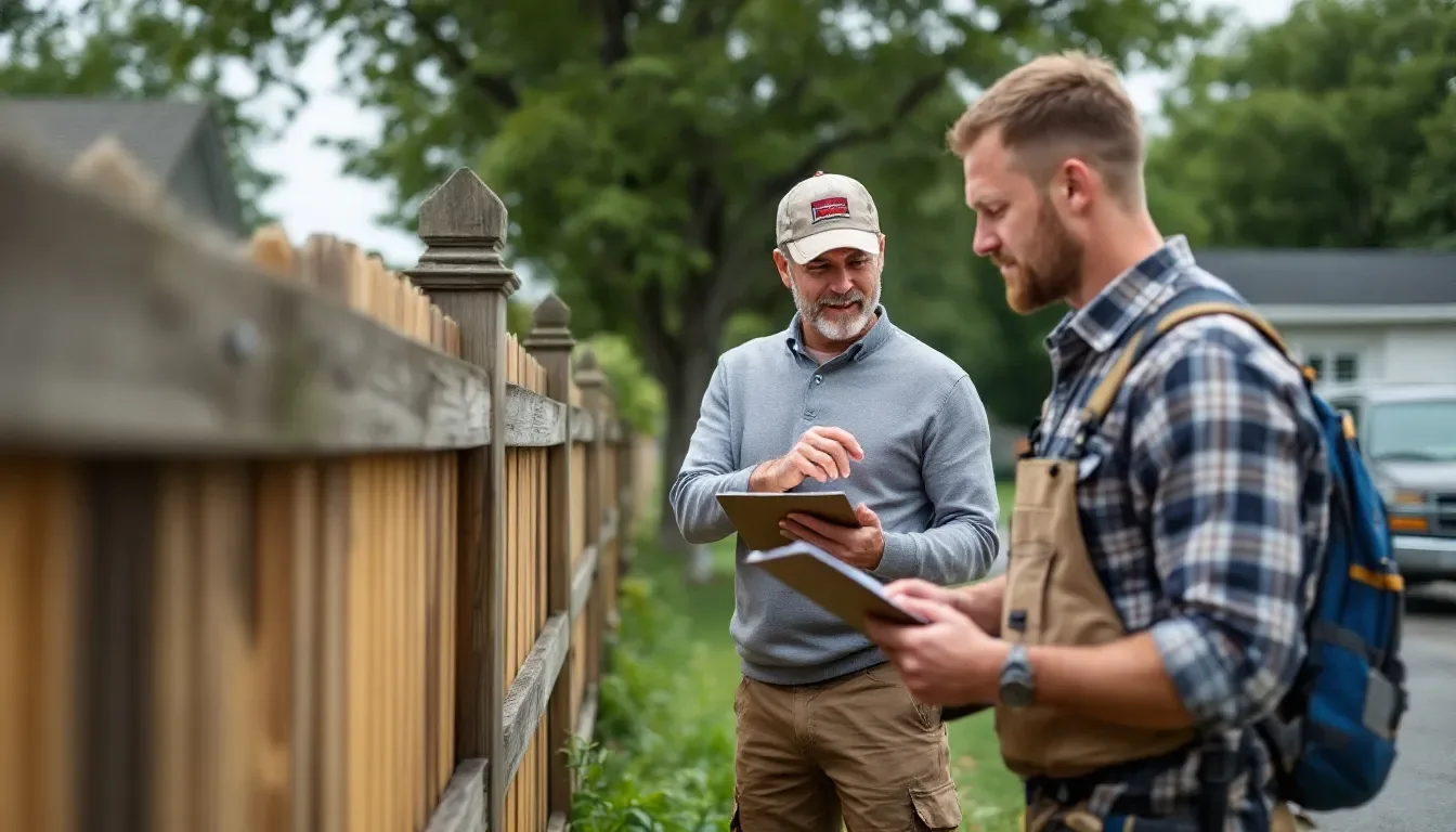 Fence Repair inspection in Pearland