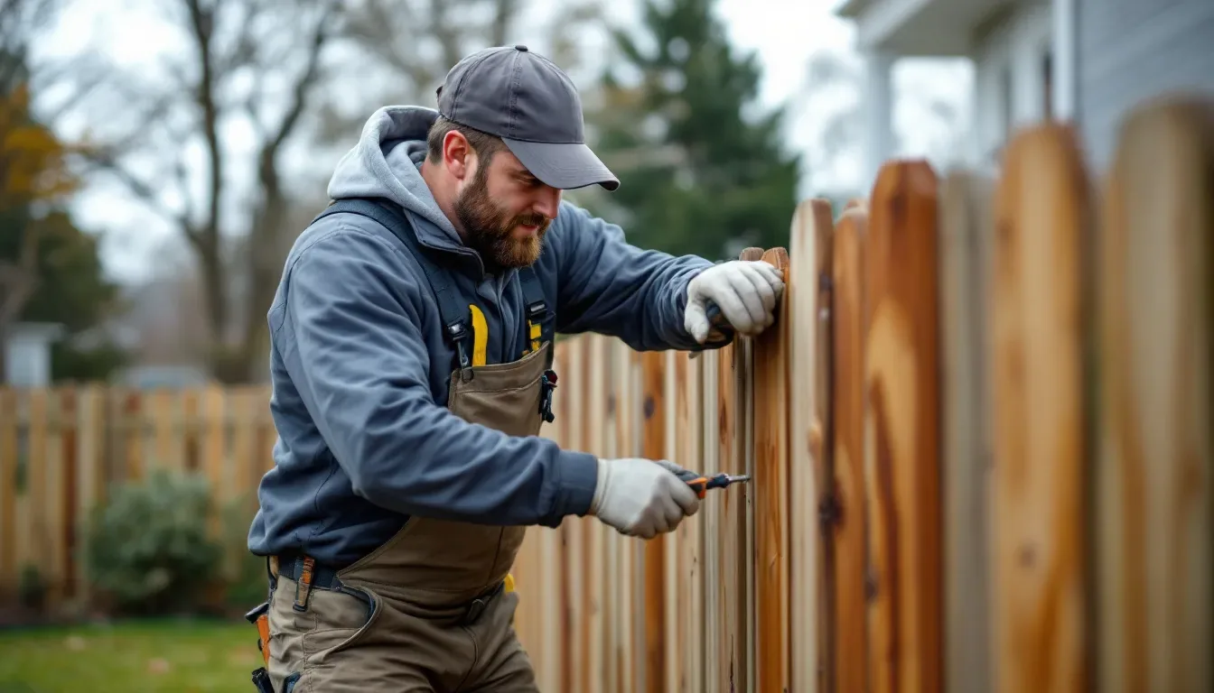 Fence Post and Panel Repair in Pearland