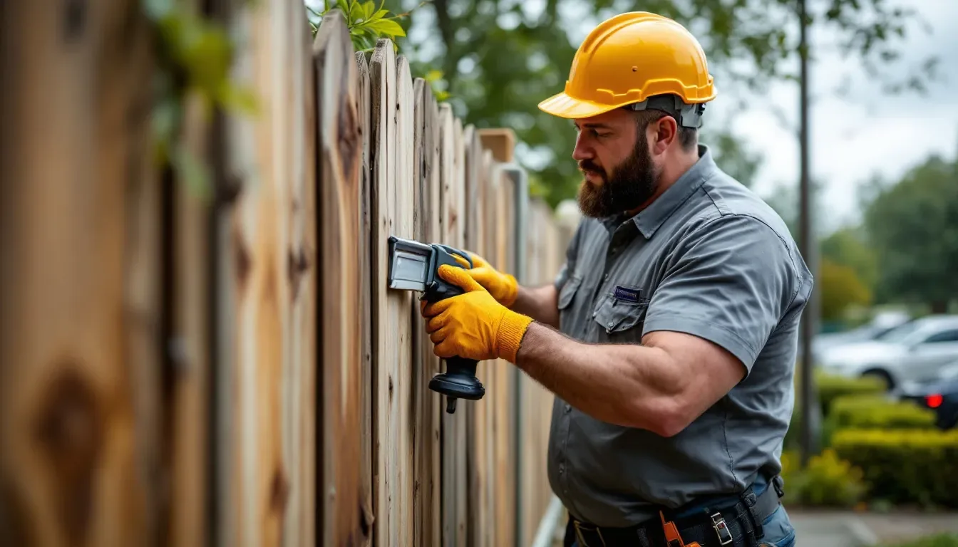 Storm Damage Fence Repair in Pearland